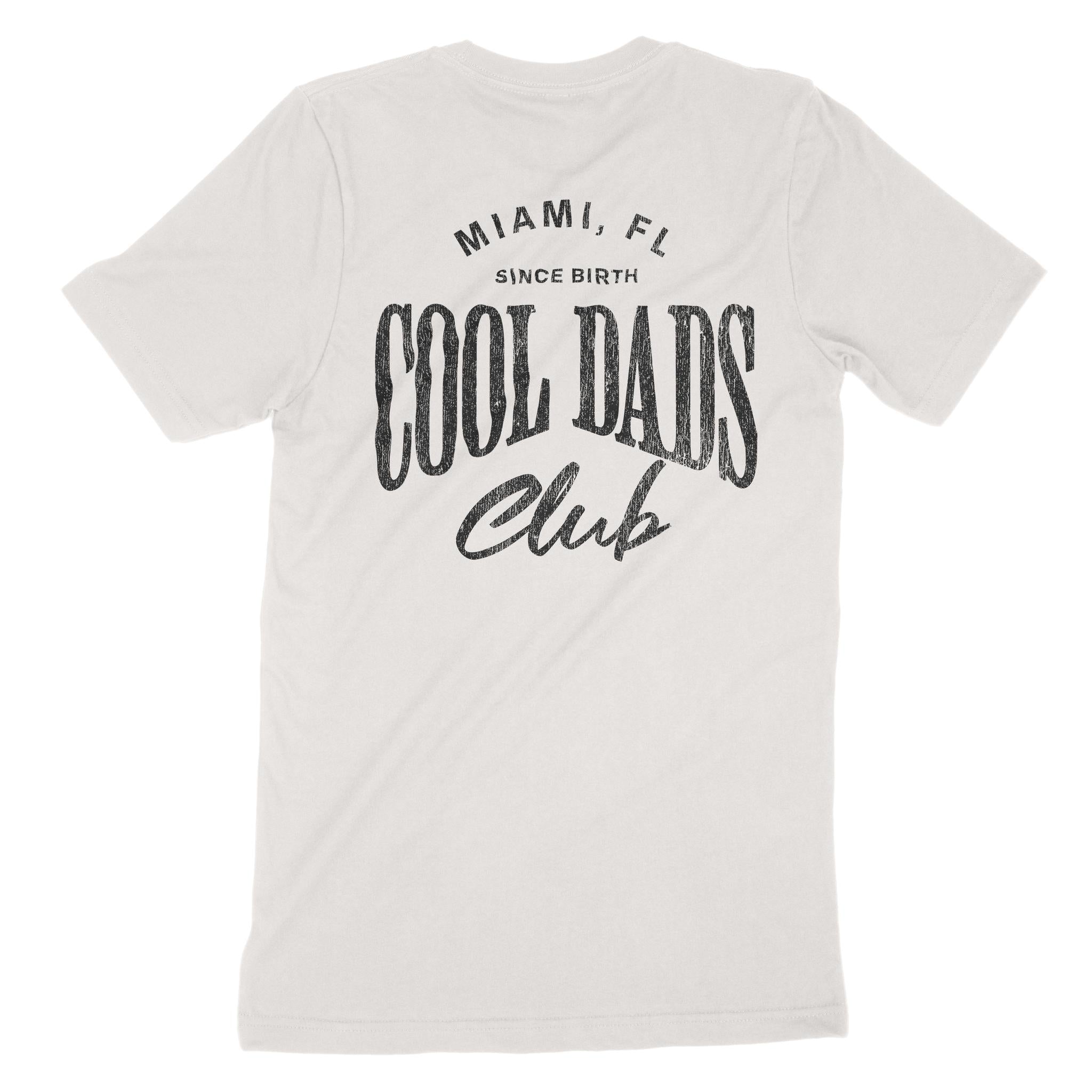 Miami Cool Dad T-Shirt Vintage White back