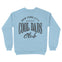 New York Crewneck in Light Blue - back view