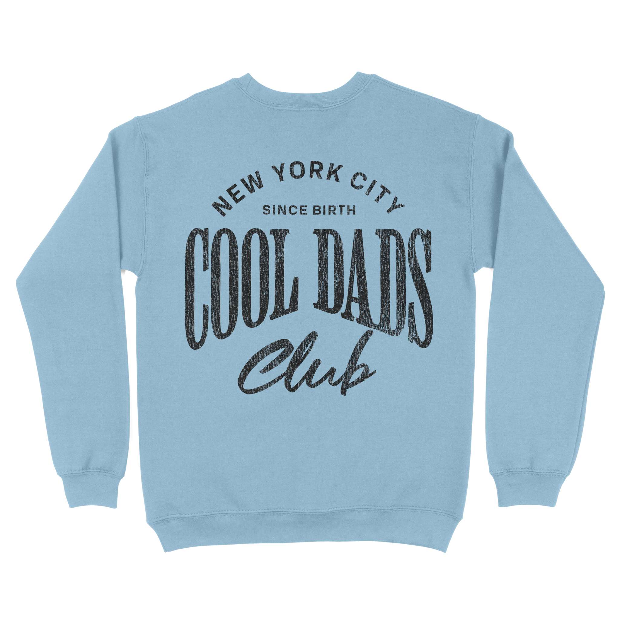 New York Cool Dad Crewneck Light Blue back