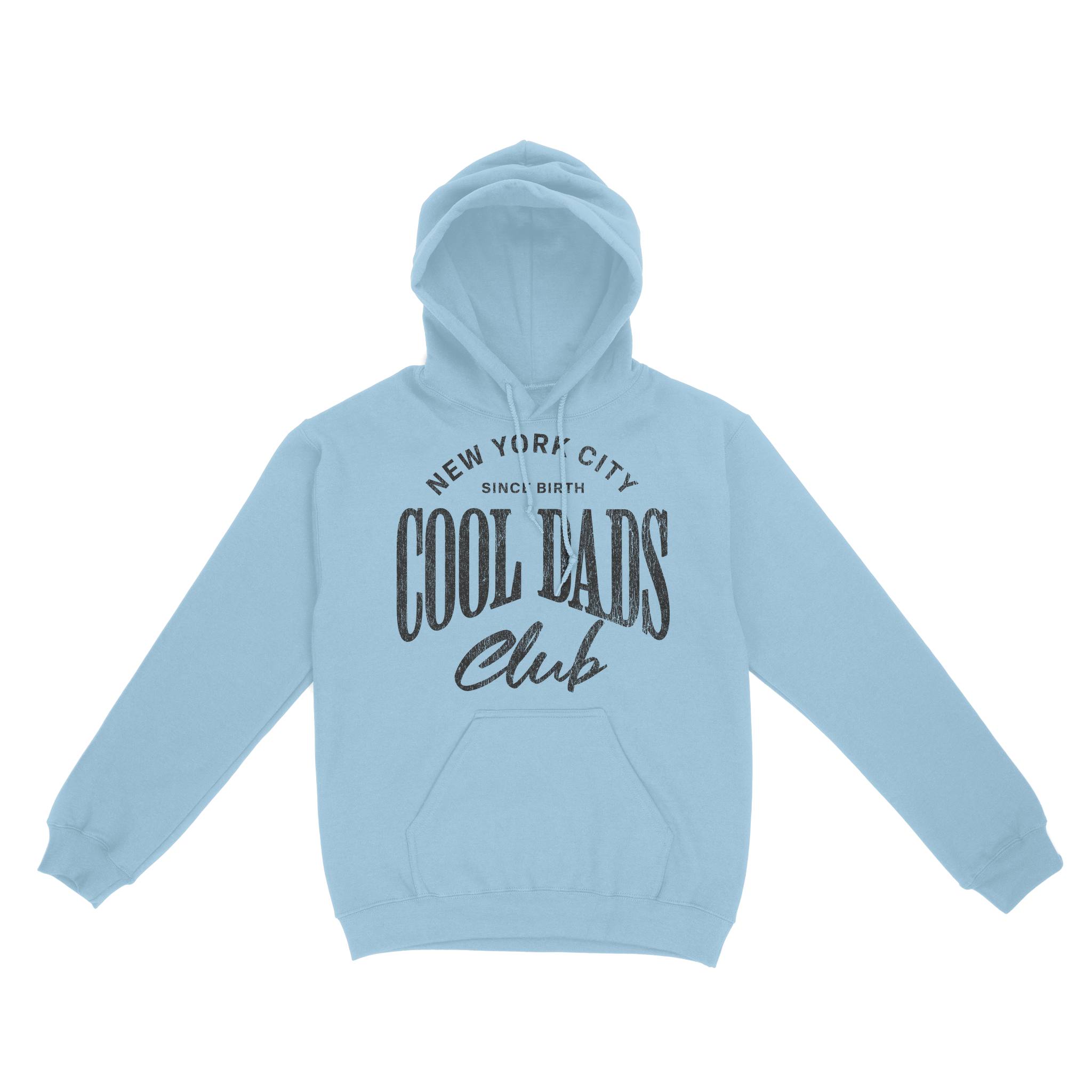 New York Hoodie in Light Blue - front view