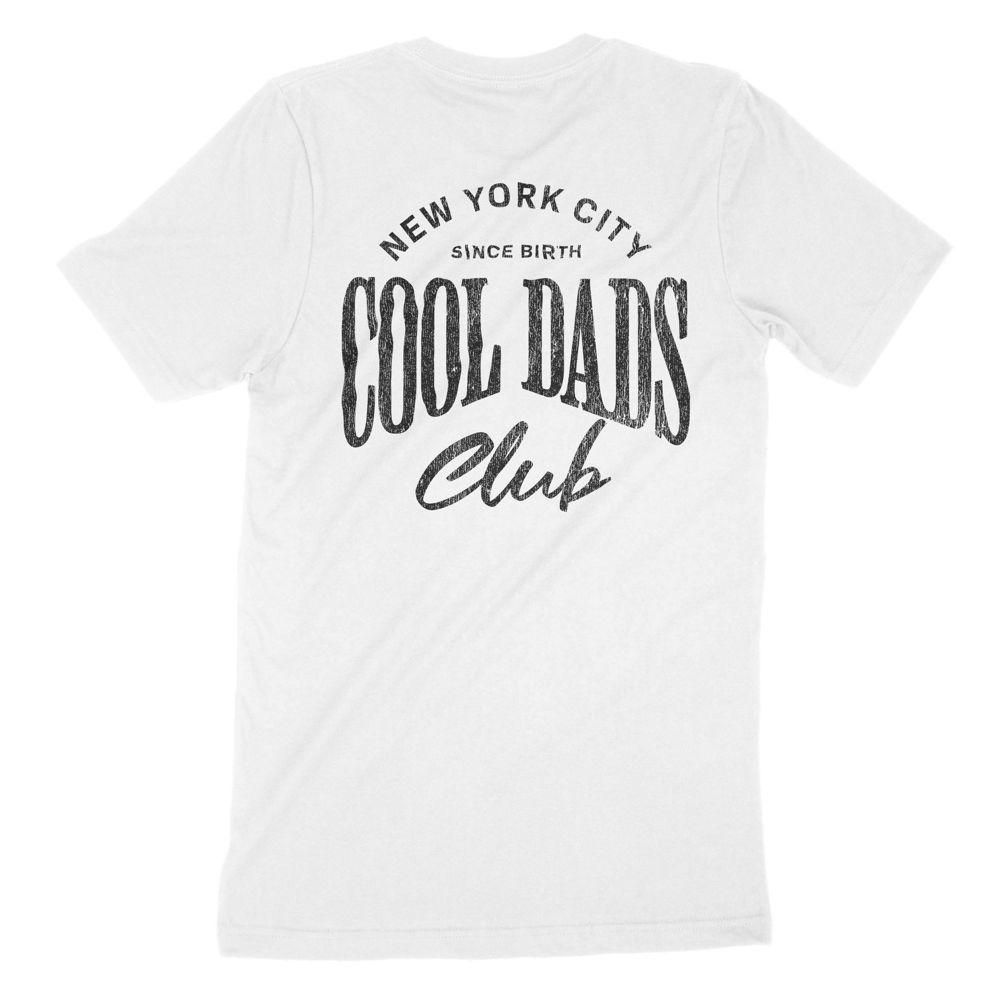 New York Cool Dad T-Shirt in White - back view