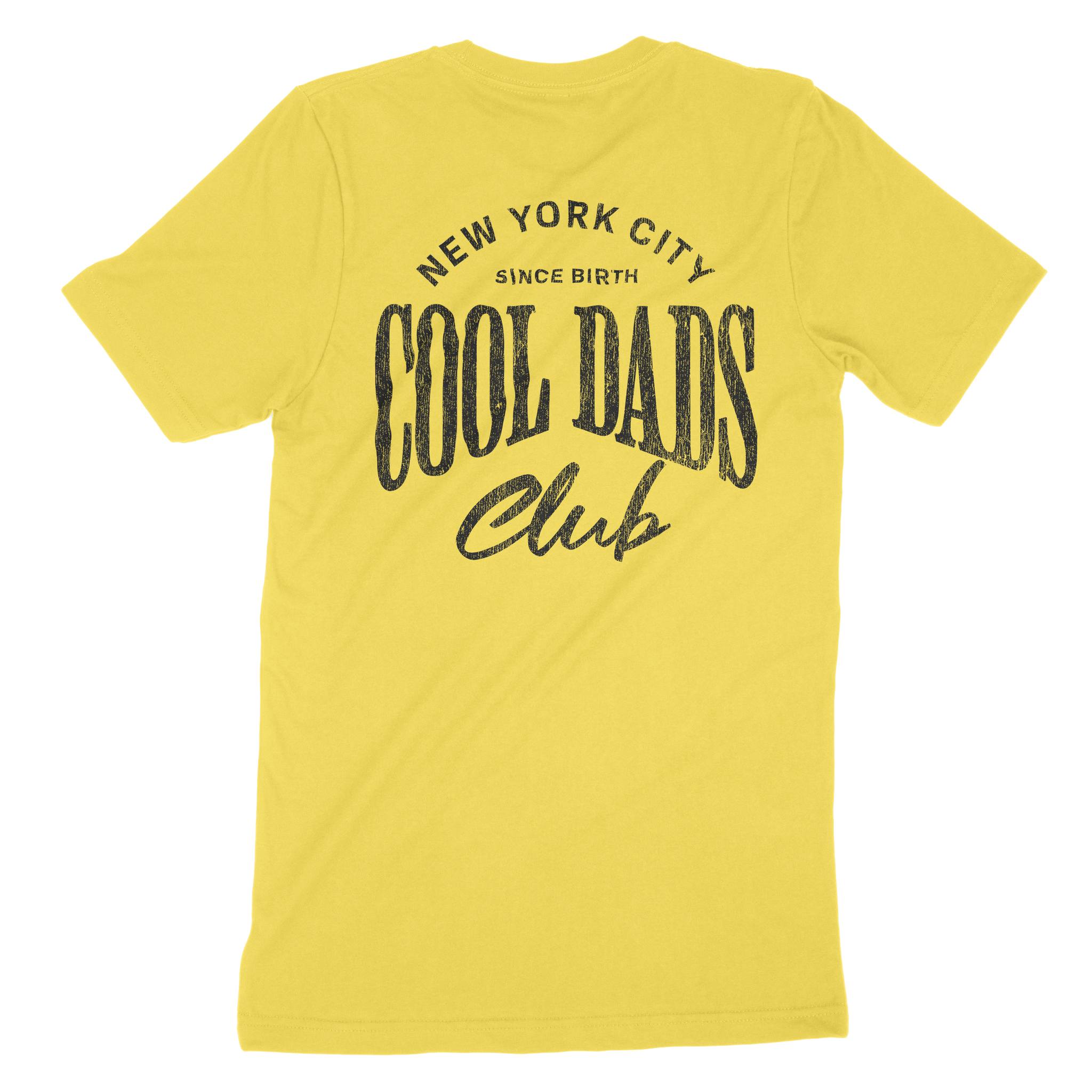 New York Cool Dad T-Shirt Yellow back
