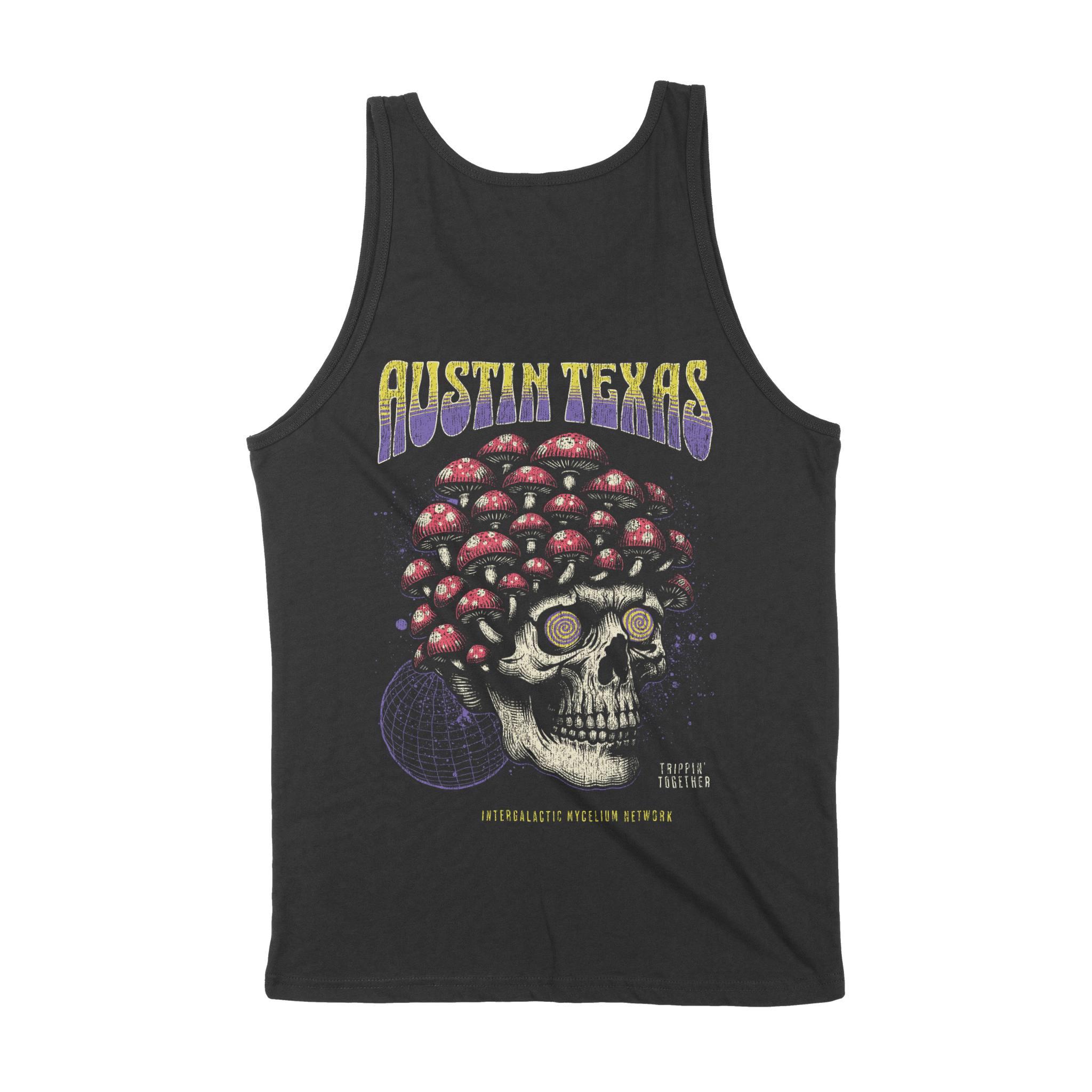 Austin Tank Top in Black - back view