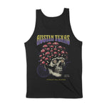 Austin Mushroom Skull Tank Top Black back
