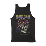 Austin Mushroom Skull Tank Top Black back