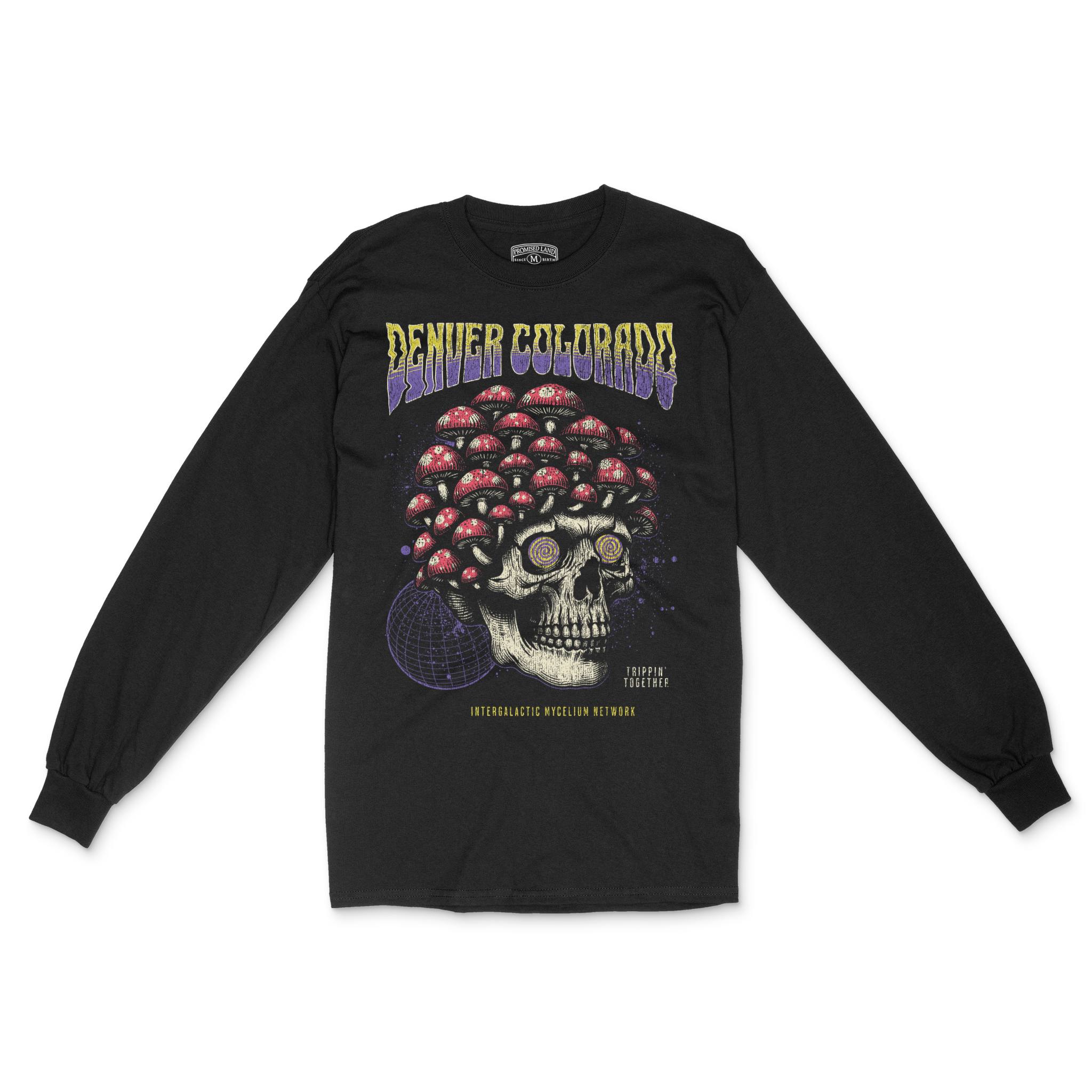 Denver Longsleeve in Black - front view