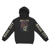 Miami Hoodie in Black - front-sleeves view