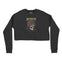 New York Cropped Crew in Black - front view