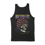 New York Mushroom Skull Tank Top Black back