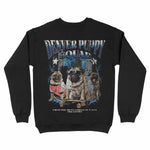 Denver Puppy Patrol Crewneck Black back | color-black|sleeve-none