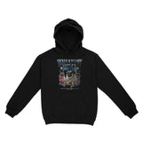 Denver Puppy Patrol Hoodie Black front | color-black|sleeve-none