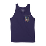 Denver Puppy Patrol Tank Top Navy back | color-navy|sleeve-none