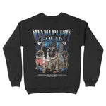 Miami Crewneck in Black - back view