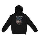 Miami Puppy Patrol Hoodie Black front | color-black|sleeve-none