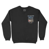 New York Crewneck in Black - front view
