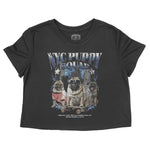 New York Puppy Patrol Cropped Tee Black front