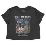 New York Puppy Patrol Cropped Tee Black front