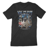 New York T-Shirt in Black - back view
