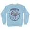 Austin Crewneck in Light Blue - back view