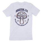 Austin Psychedelic T-Shirt in Light Blue - back view