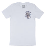 Austin Psychedelic T-Shirt in Light Blue - front view