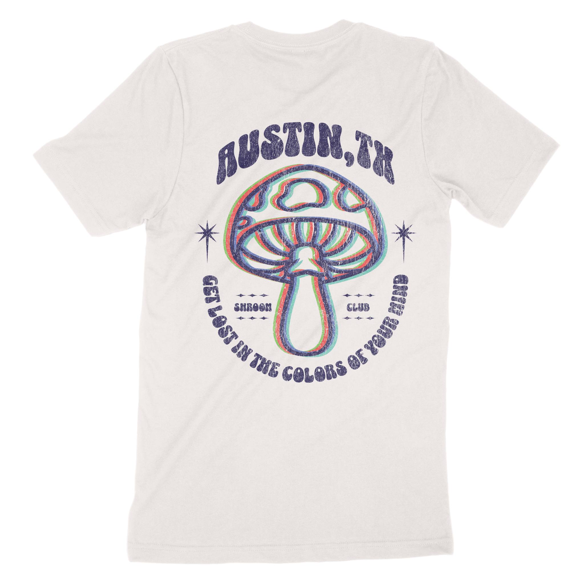 Austin Psychedelic T-Shirt in Vintage - back view