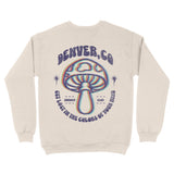 Denver Psychedelic Crewneck in Natural - back view