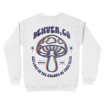 Denver Psychedelic Crewneck White back