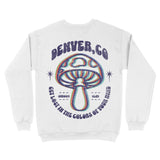 Denver Psychedelic Crewneck White back