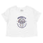Denver Cropped Tee in White - front view