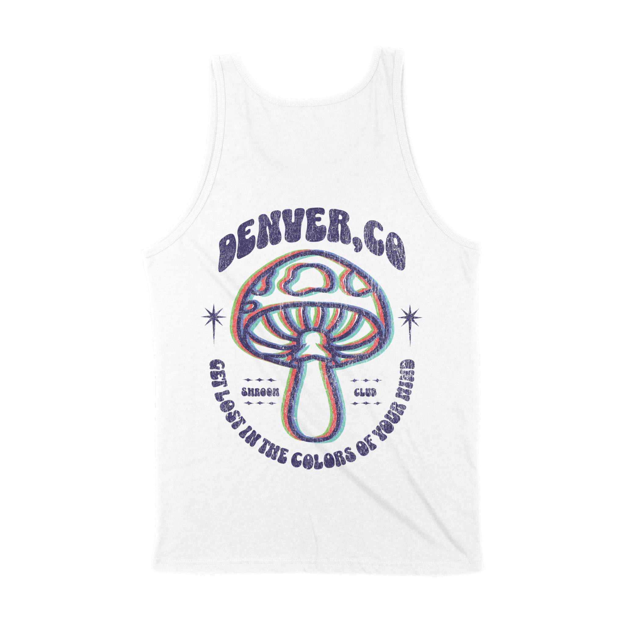 Denver Tank Top in White - back view