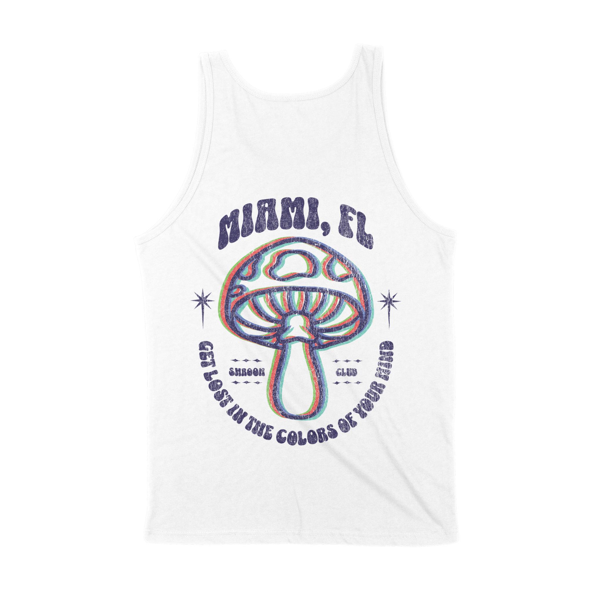Miami Tank Top in White - back view
