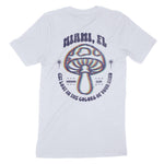 Miami Psychedelic T-Shirt in Light Blue - back view