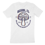 Miami Psychedelic T-Shirt in White - back view