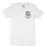 Miami Psychedelic T-Shirt in White - front view