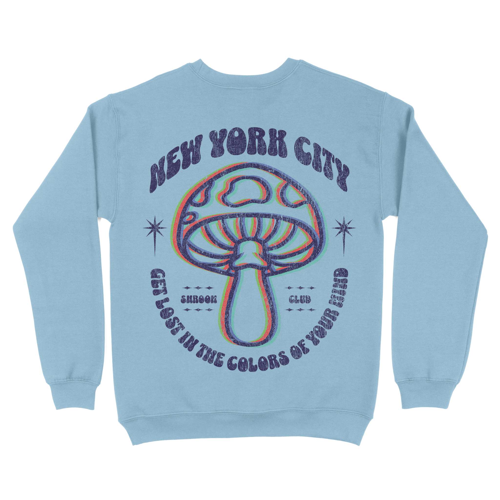 New York Psychedelic Crewneck Light_Blue back