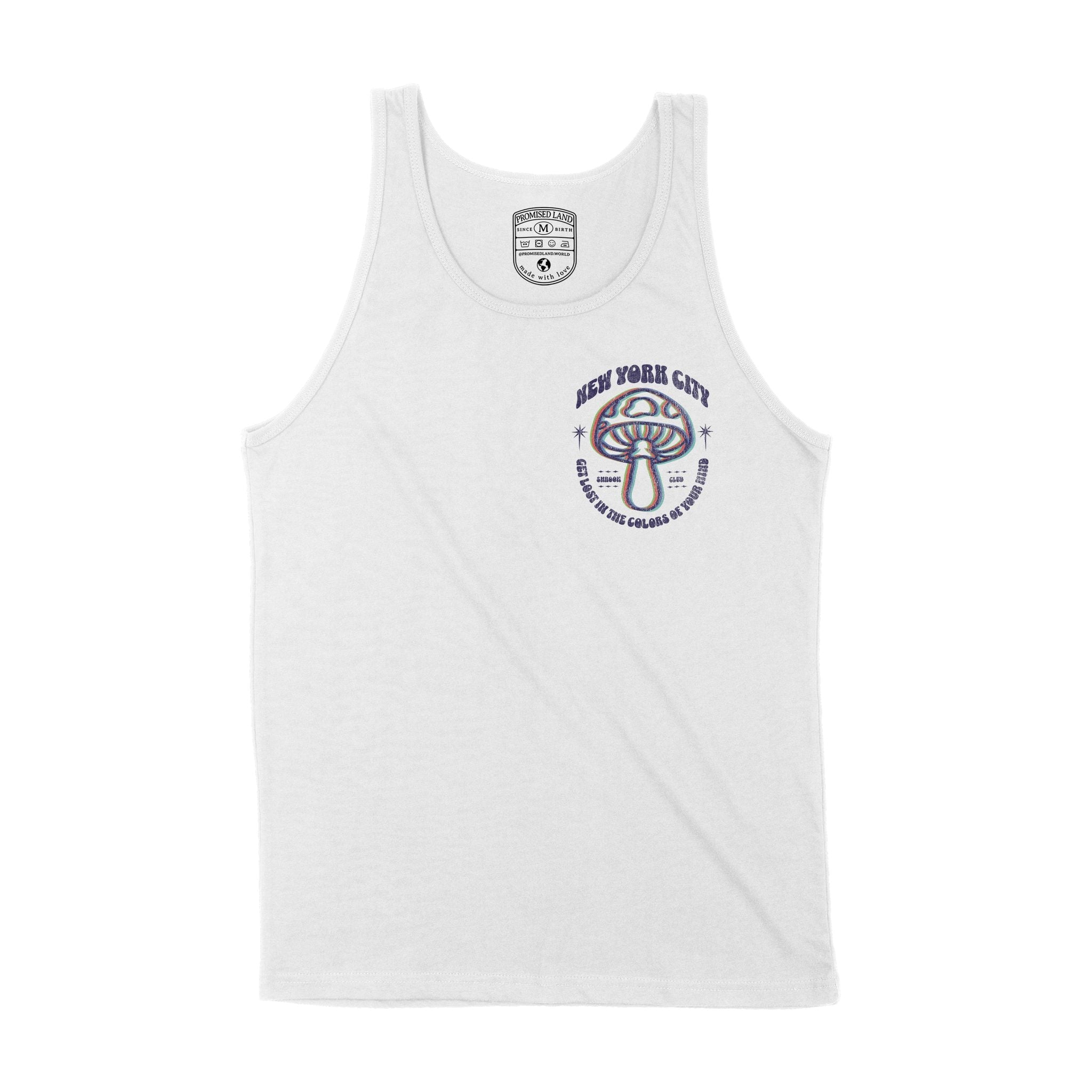 New York Psychedelic Tank Top White front