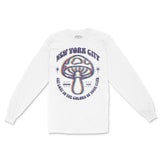 New York Longsleeve in White - front view