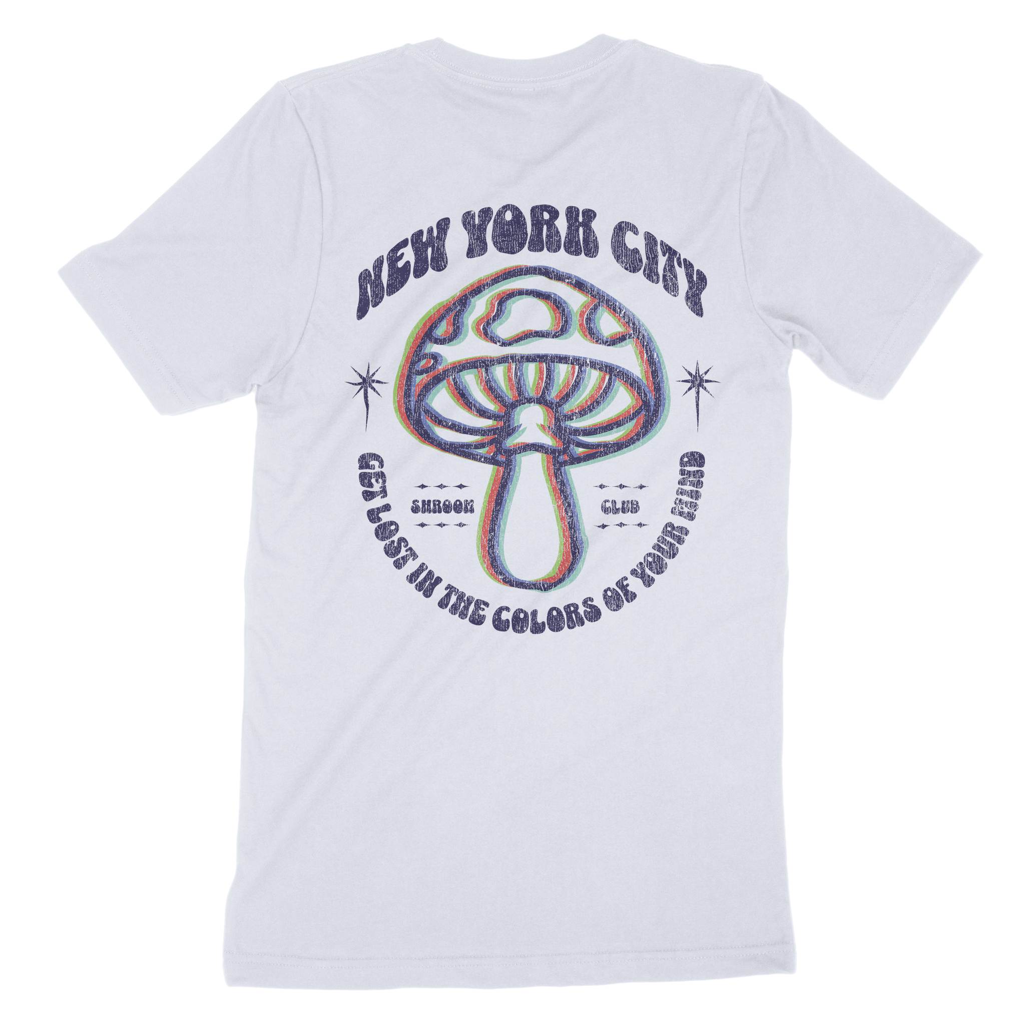 New York Psychedelic T-Shirt Light_Blue back