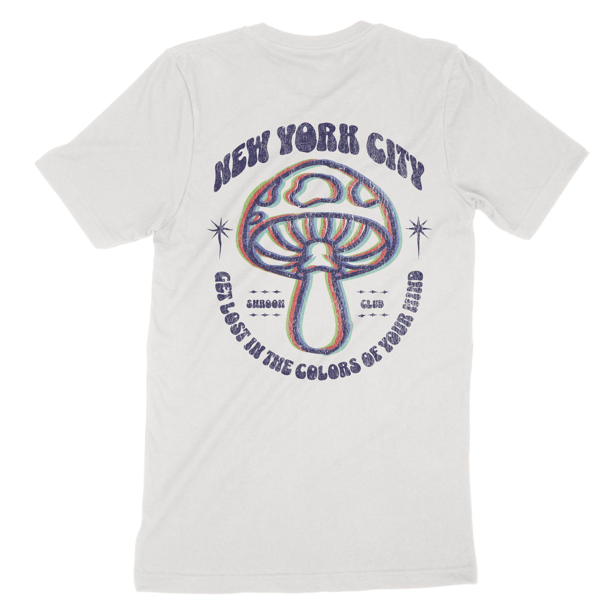 New York Psychedelic T-Shirt Vintage_White back