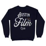 Austin Film Club Crewneck Navy back