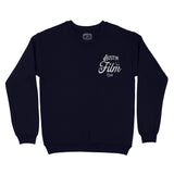 Austin Film Club Crewneck Navy front