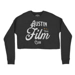 Austin Cropped Crew in Black - front view