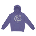 Austin Film Club Hoodie Violet front