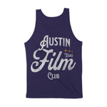 Austin Film Club Tank Top Navy back