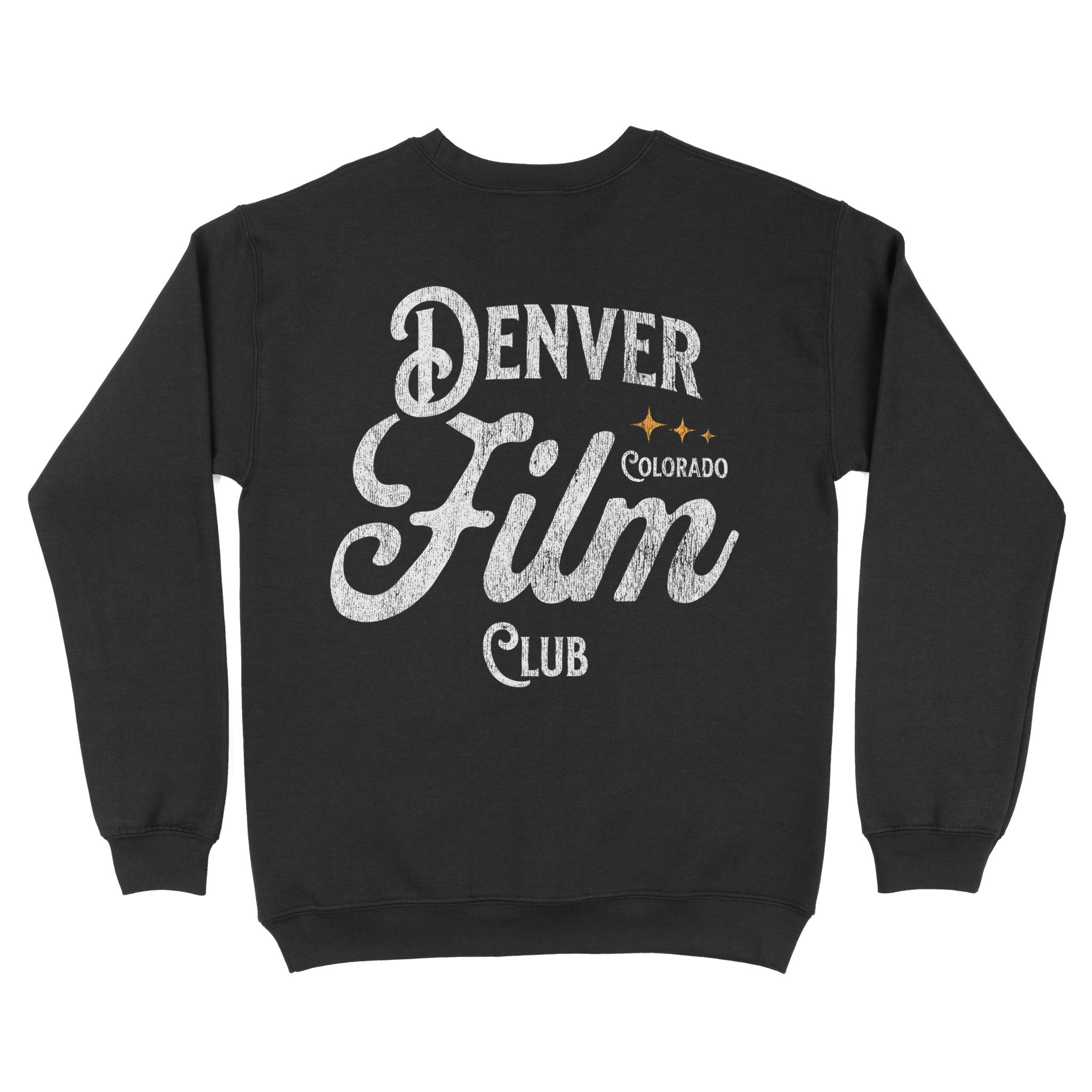 Denver Crewneck in Black - back view