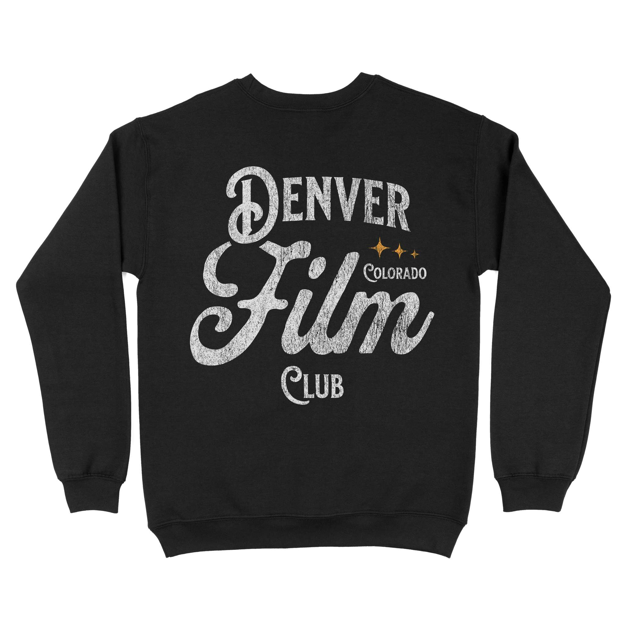 Denver Film Club Crewneck Black back