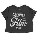 Denver Film Club Cropped Tee Black front