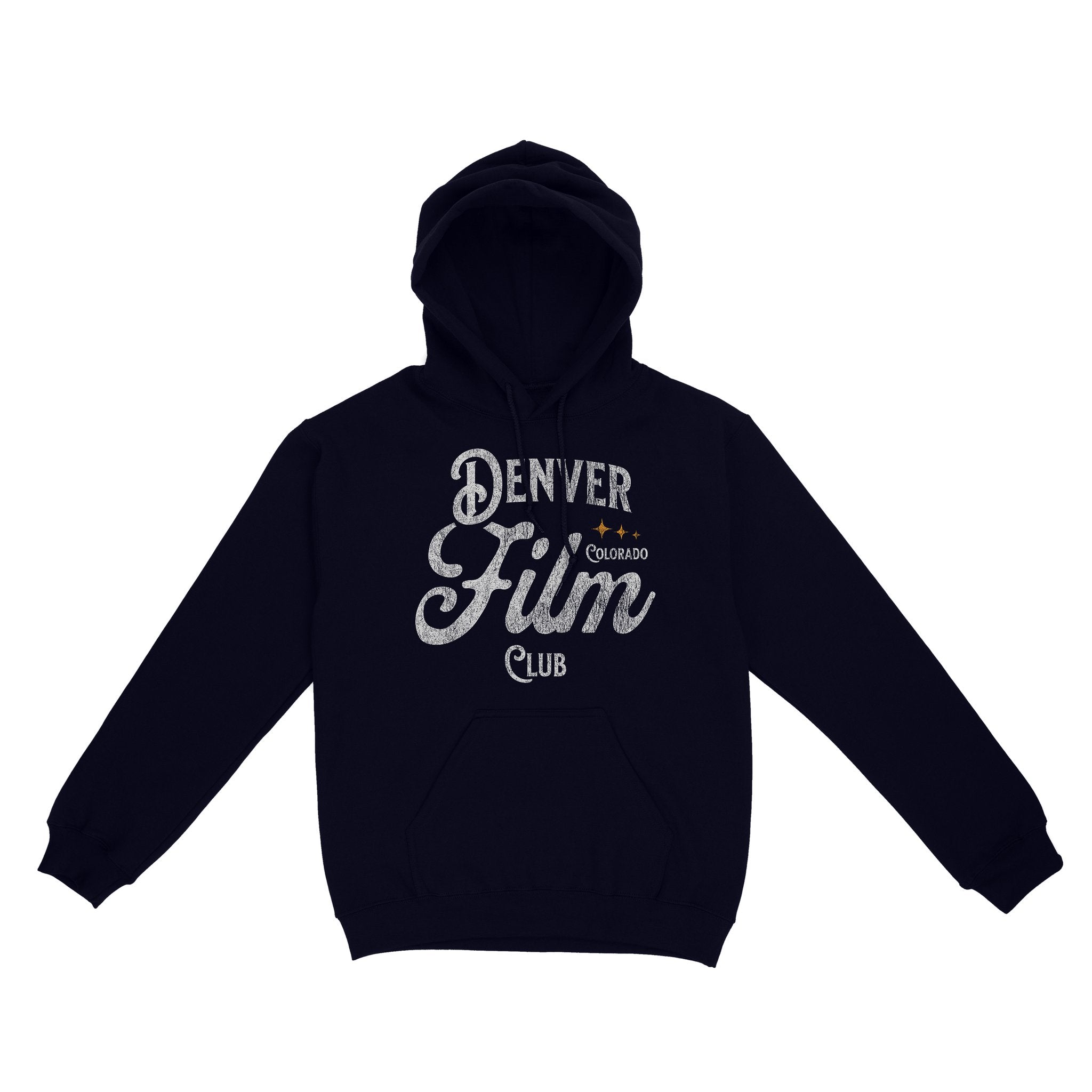 Denver Film Club Hoodie Navy front