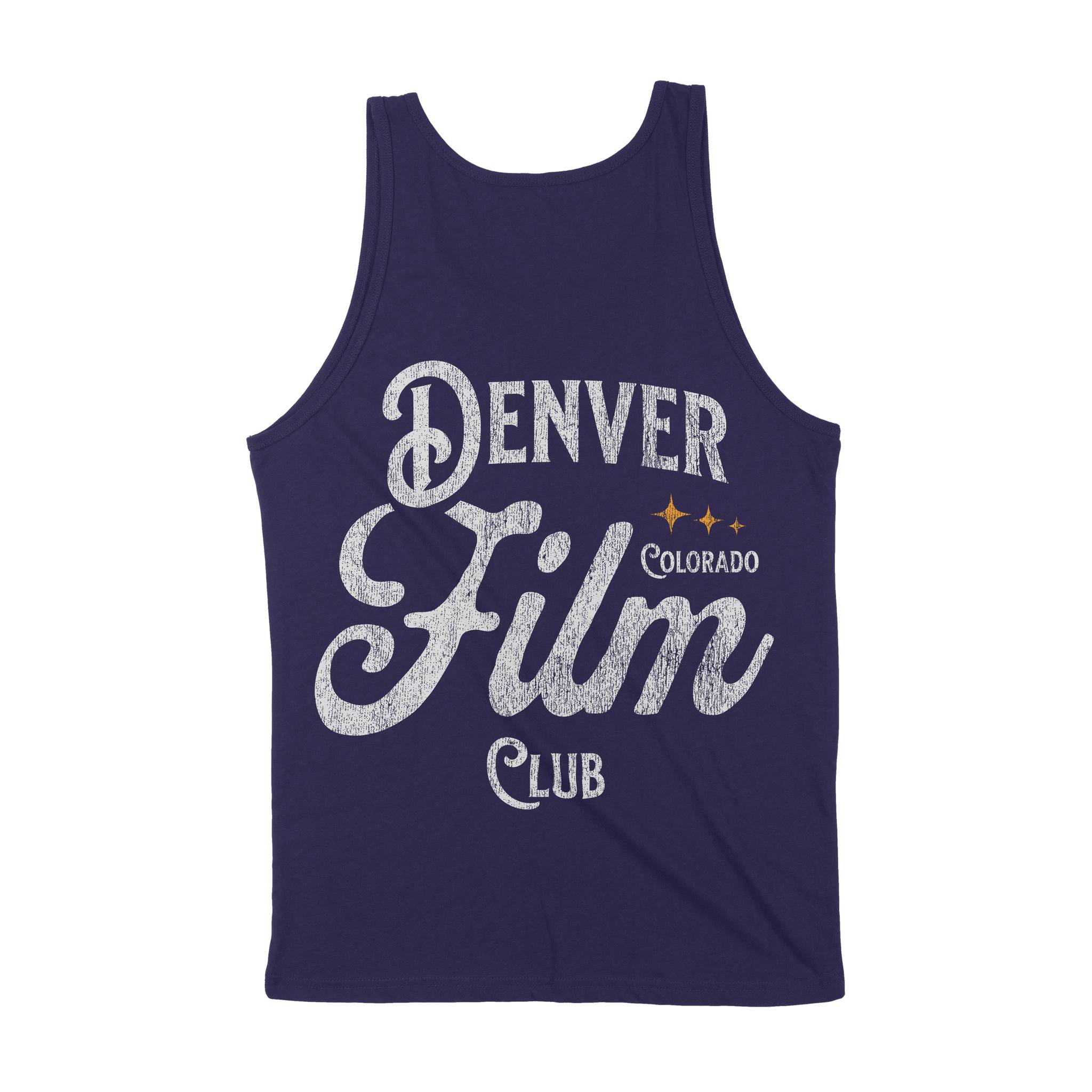 Denver Film Club Tank Top Navy back